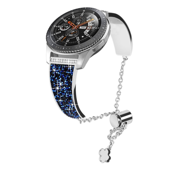 For Garmin Venu 2 / Forerunner 265 / 255 22mm Diamond Chain Mental Watch Band