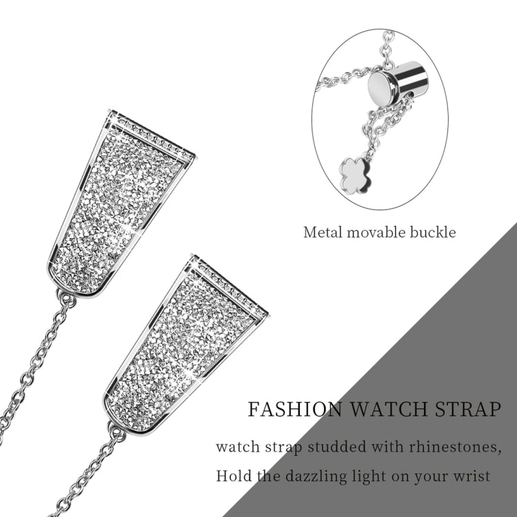 For Garmin Venu 2 / Forerunner 265 / 255 22mm Diamond Chain Mental Watch Band