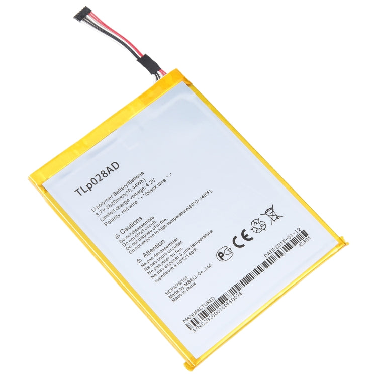 For Alcatel One Touch Pixi 7 OT-9006W 2820mAh Battery Replacement TLp028AD