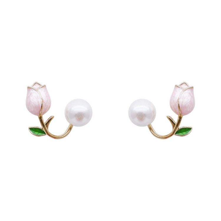Temperament Ladies Light Luxury Pearl Double Layer Earrings Diamond Earrings, Specification:EH1490