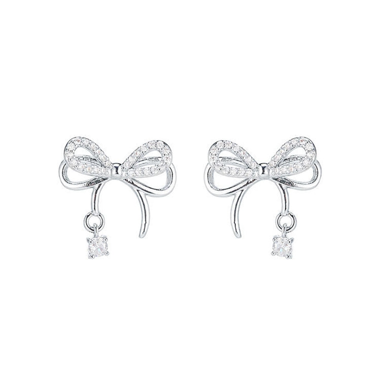 Temperament Ladies Light Luxury Pearl Double Layer Earrings Diamond Earrings, Specification:EH1560