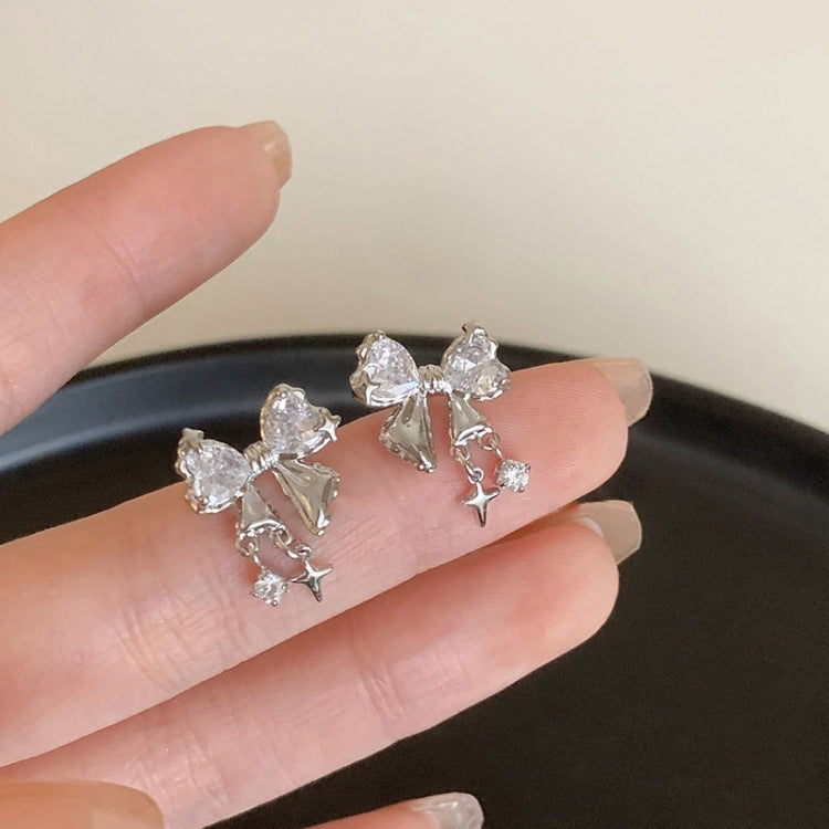 Temperament Ladies Light Luxury Pearl Double Layer Earrings Diamond Earrings, Specification:EH1631