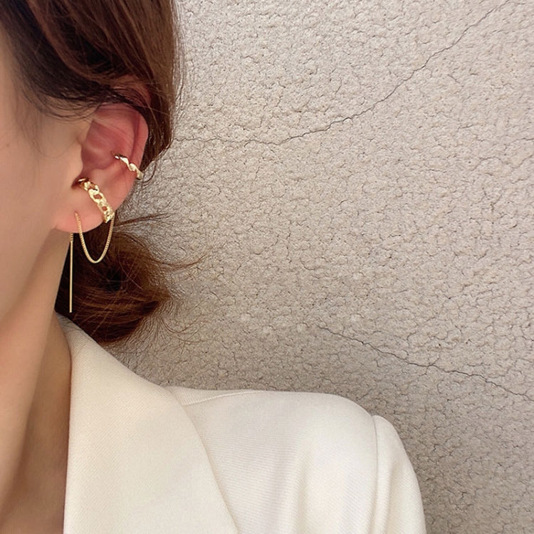 Temperament Ladies Light Luxury Pearl Double Layer Earrings Diamond Earrings, Specification:EH0531