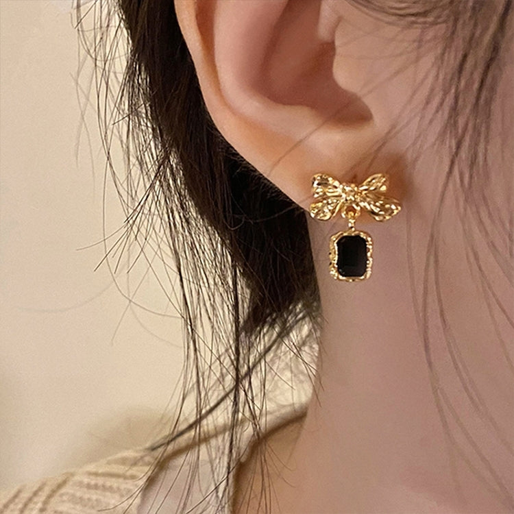 Temperament Ladies Light Luxury Pearl Double Layer Earrings Diamond Earrings, Specification:EH1600