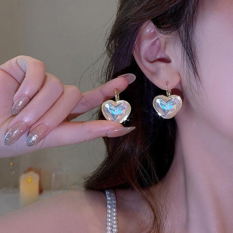 Temperament Ladies Light Luxury Pearl Double Layer Earrings Diamond Earrings, Specification:EH1589