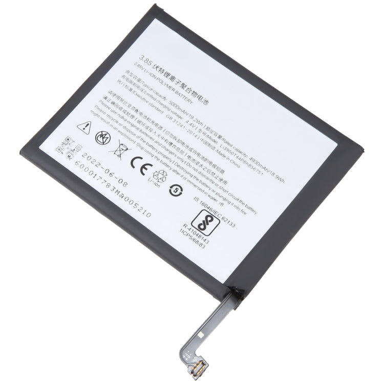 For ZTE Nubia N2 NX575J 5000mAh Battery Replacement Li3950T44P6h856751