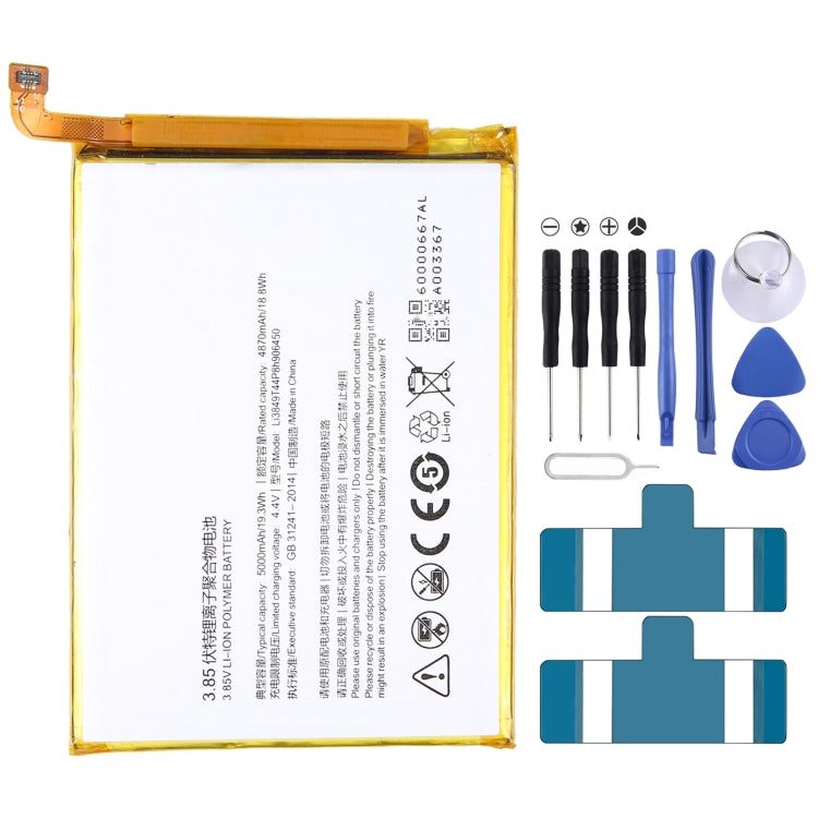 For ZTE blade A0620/A6 Lite A0622/ nubia N3 NX608j 4870mAh Battery Replacement Li3849T44P8h906450