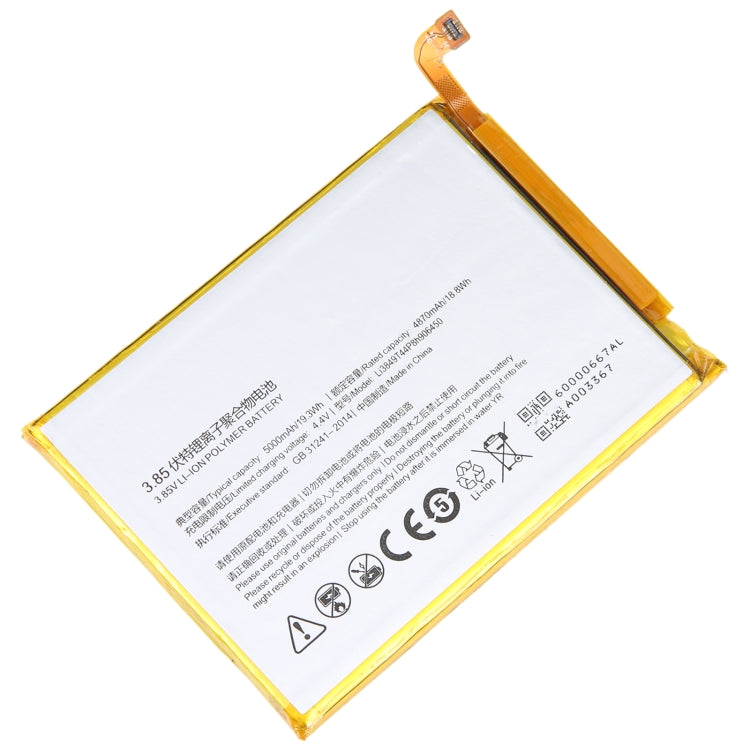 For ZTE blade A0620/A6 Lite A0622/ nubia N3 NX608j 4870mAh Battery Replacement Li3849T44P8h906450
