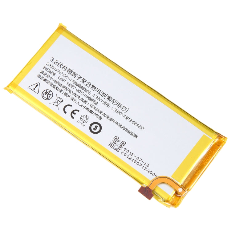 For ZTE Nubia Z5S MINI NX403A 2000mAh Battery Replacement LI3820T43P3H984237