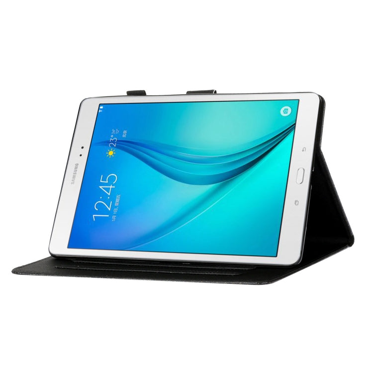 For Samsung Galaxy Tab A 8.0 T350 Love Buckle Glitter Horizontal Flip Leather Case with Holder & Card Slots