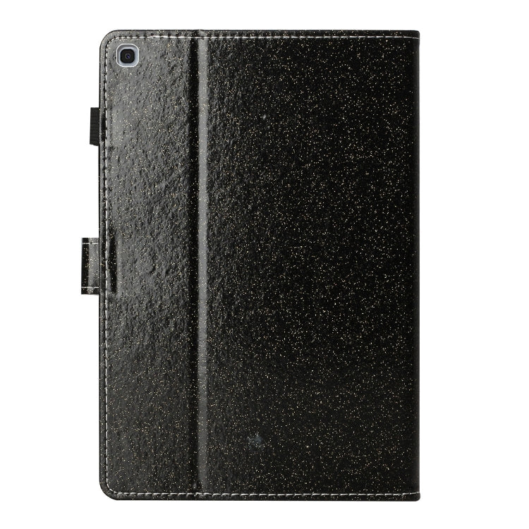 For Samsung Galaxy Tab A 10.1 T510  Love Buckle Glitter Horizontal Flip Leather Case with Holder & Card Slots