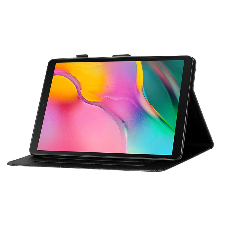 For Samsung Galaxy Tab A 10.1 T510  Love Buckle Glitter Horizontal Flip Leather Case with Holder & Card Slots