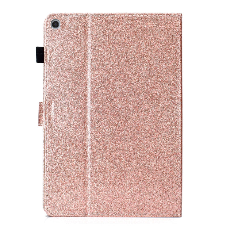 For Samsung Galaxy Tab A 10.1 T510  Love Buckle Glitter Horizontal Flip Leather Case with Holder & Card Slots