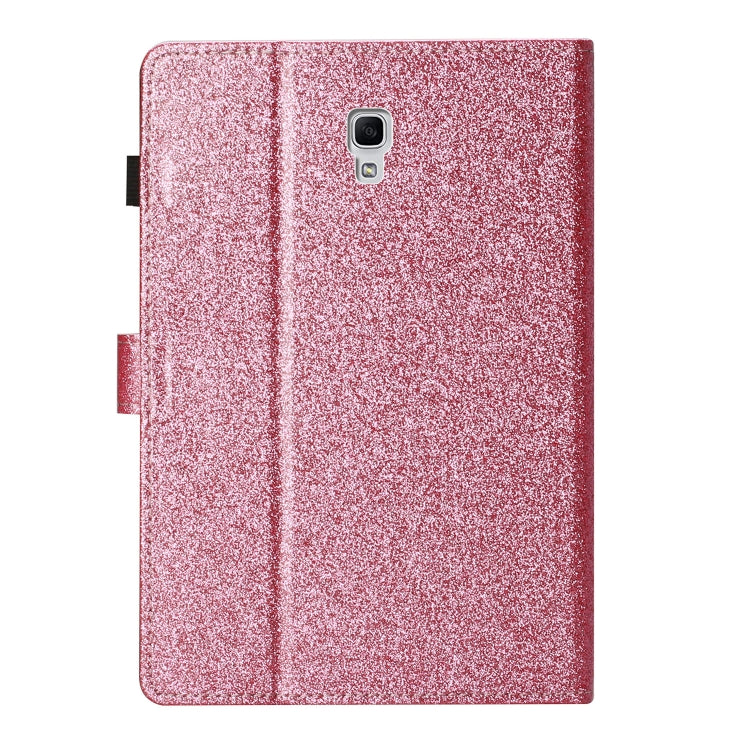 For Samsung Galaxy Tab A 10.5 T590 Love Buckle Glitter Horizontal Flip Leather Case with Holder & Card Slots
