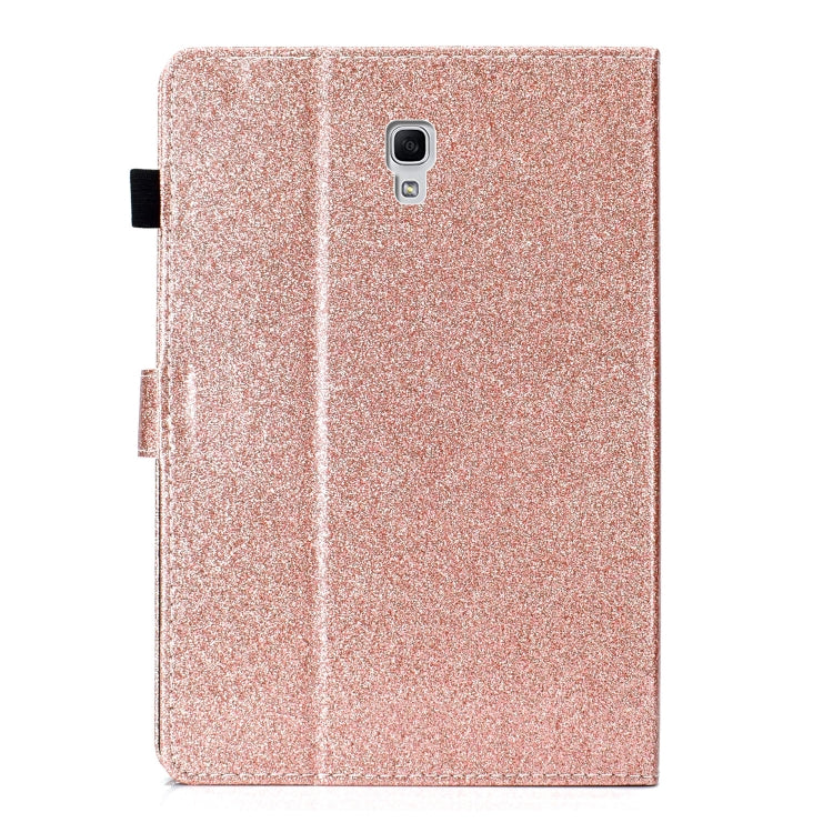 For Samsung Galaxy Tab A 10.5 T590 Love Buckle Glitter Horizontal Flip Leather Case with Holder & Card Slots