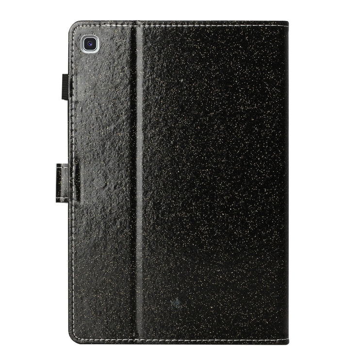 For Samsung Galaxy Tab S5e T720 Love Buckle Glitter Horizontal Flip Leather Case with Holder & Card Slots