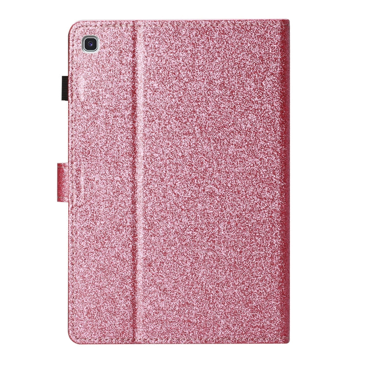 For Samsung Galaxy Tab S5e T720 Love Buckle Glitter Horizontal Flip Leather Case with Holder & Card Slots