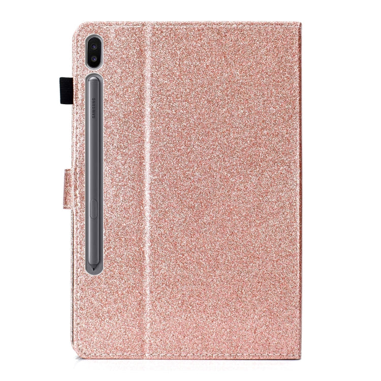 For Samsung Galaxy Tab S6 T860 Love Buckle Glitter Horizontal Flip Leather Case with Holder & Card Slots
