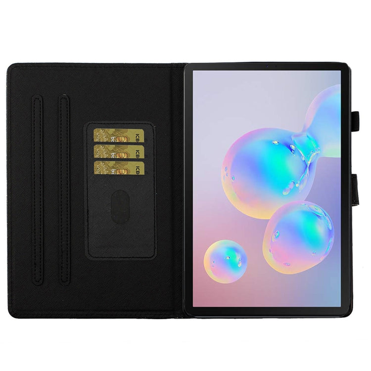 For Samsung Galaxy Tab S6 T860 Love Buckle Glitter Horizontal Flip Leather Case with Holder & Card Slots