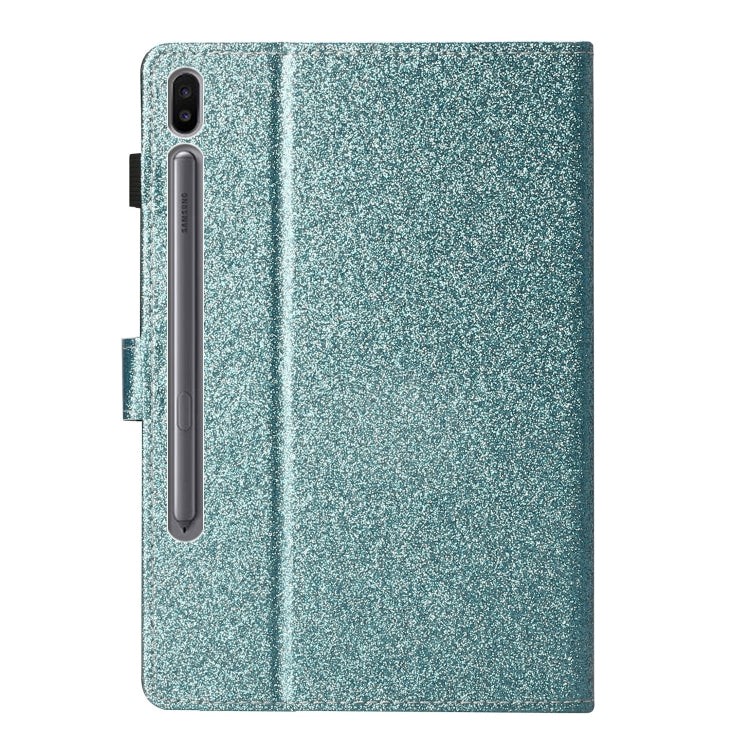 For Samsung Galaxy Tab S6 T860 Love Buckle Glitter Horizontal Flip Leather Case with Holder & Card Slots