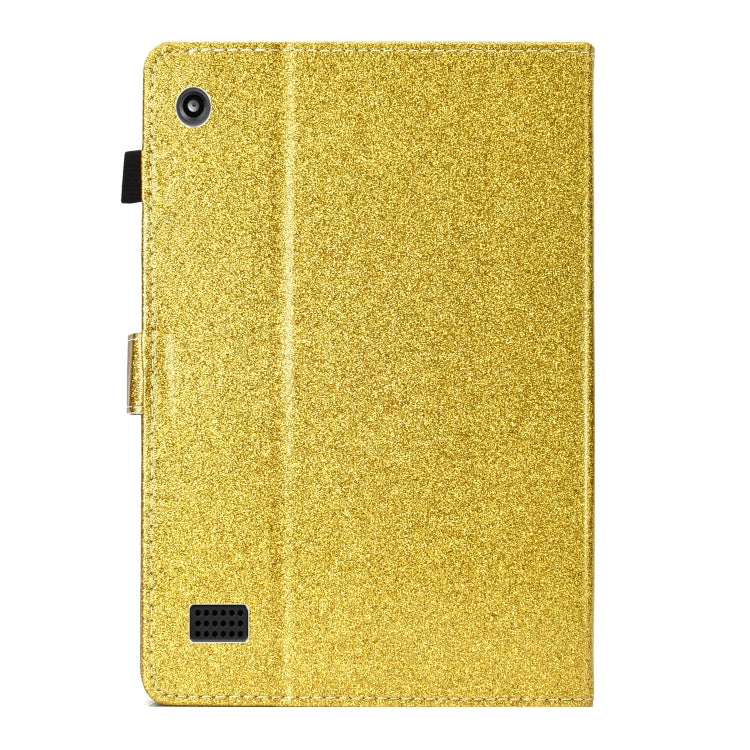 For Amazon Kindle Fire HD 7 Love Buckle Glitter Horizontal Flip Leather Case with Holder & Card Slots