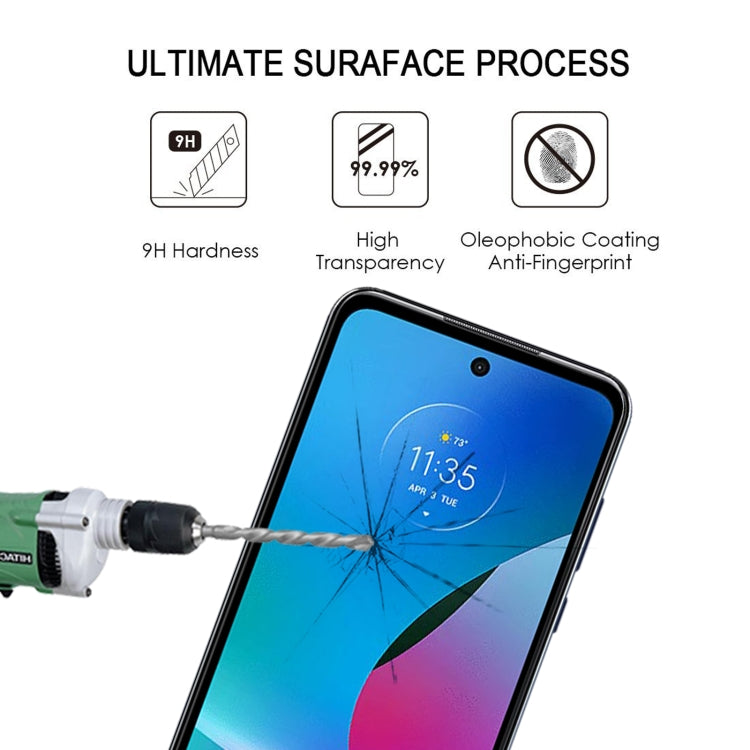 For Motorola Moto G Play 2023 Full Glue Full Cover Screen Protector Tempered Glass Film