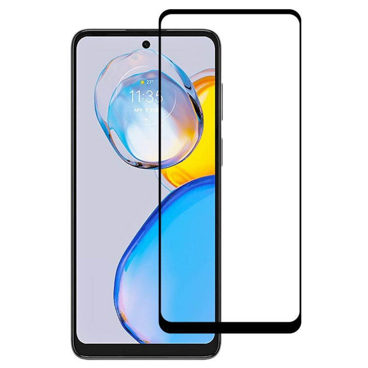 For Motorola Moto E32 India / E32s Full Glue Full Cover Screen Protector Tempered Glass Film