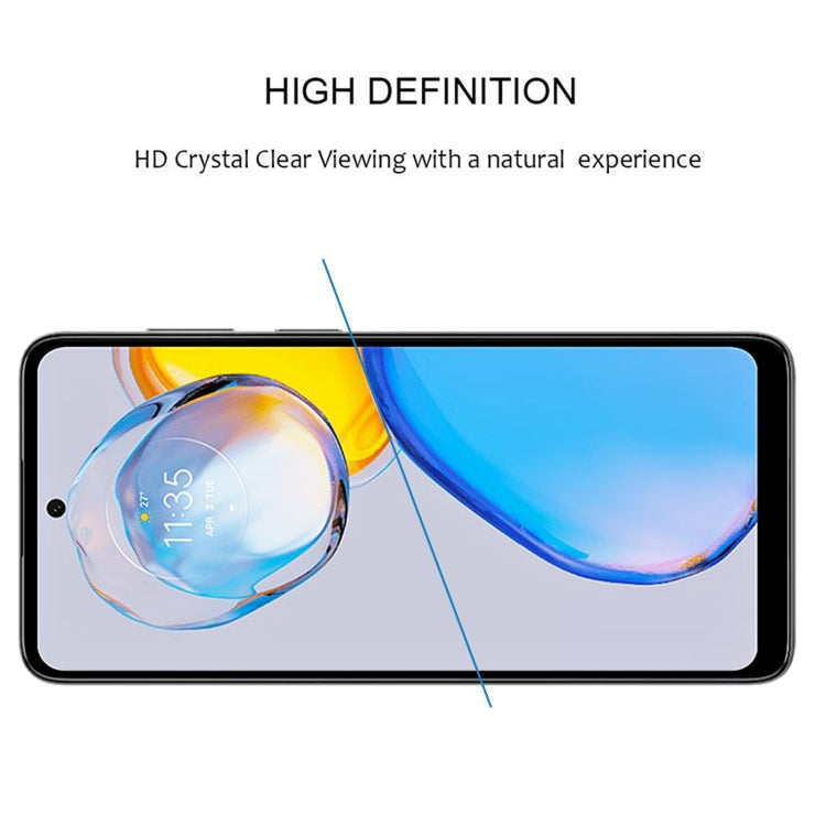 For Motorola Moto E32 India / E32s Full Glue Full Cover Screen Protector Tempered Glass Film