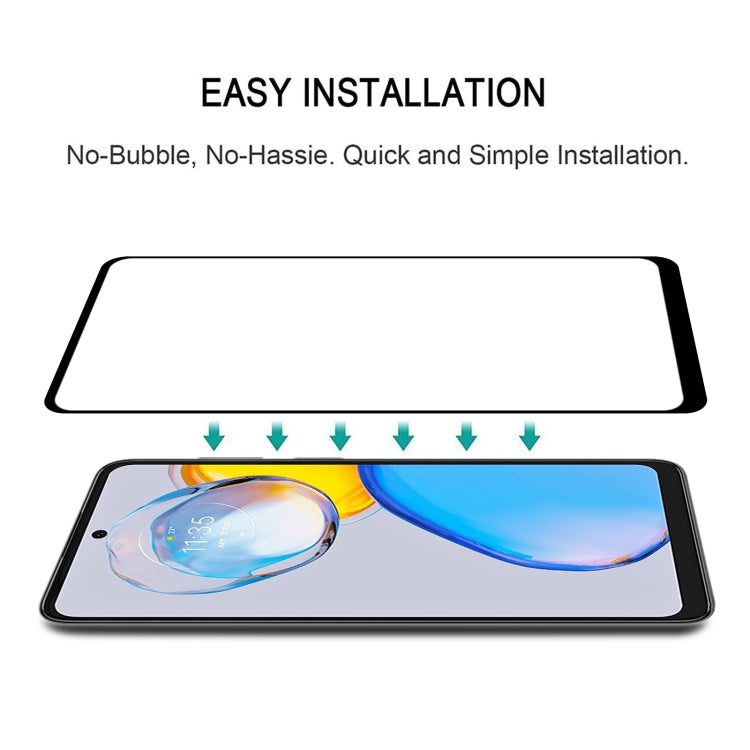 For Motorola Moto E32 India / E32s Full Glue Full Cover Screen Protector Tempered Glass Film