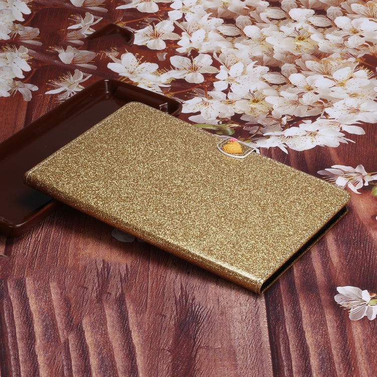 For Amazon Kindle Fire HD 10 Love Buckle Glitter Horizontal Flip Leather Case with Holder & Card Slots