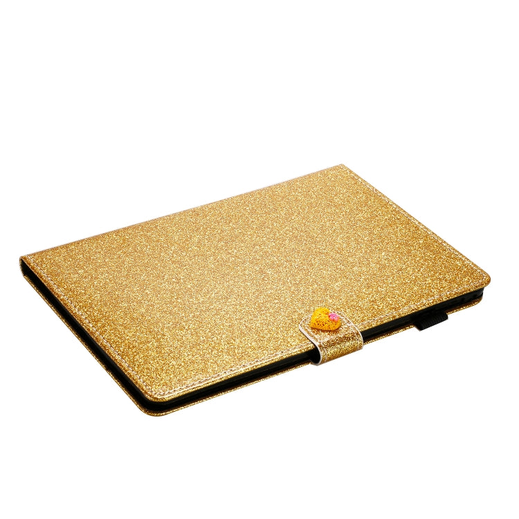 Love Buckle Glitter Horizontal Flip Leather Case For iPad Air / 9.7 2018 / 9.7 2017