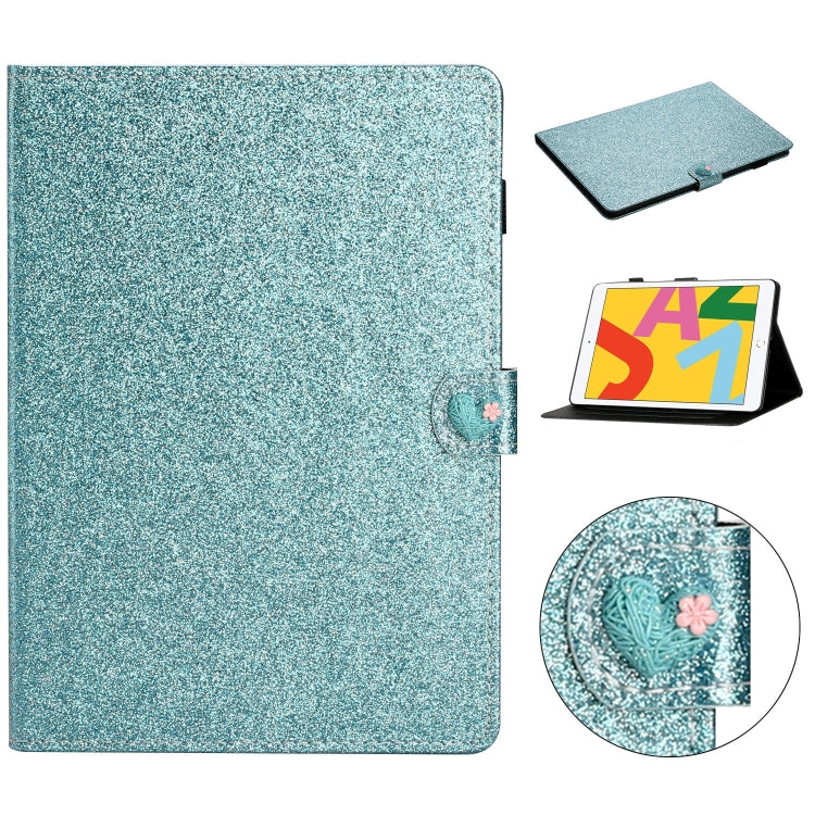 Love Buckle Glitter Horizontal Flip Leather Case For iPad Air / 9.7 2018 / 9.7 2017