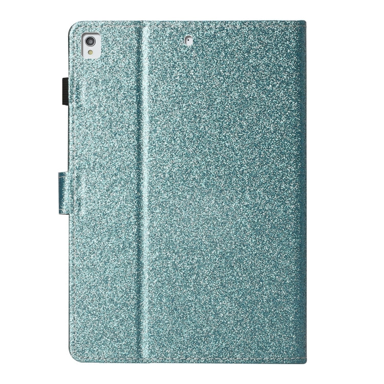 For iPad 10.2 Love Buckle Glitter Horizontal Flip Leather Case with Holder & Card Slots
