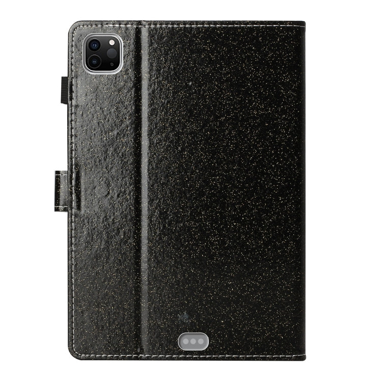 For iPad Pro 11 (2020) Love Buckle Glitter Horizontal Flip Leather Tablet Case with Holder & Card Slots
