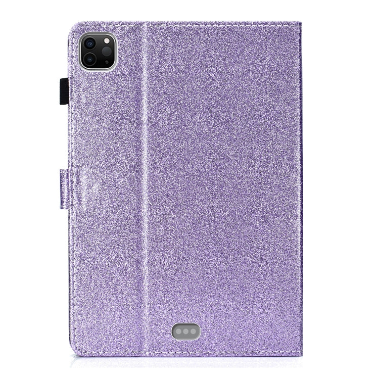 For iPad Pro 11 (2020) Love Buckle Glitter Horizontal Flip Leather Tablet Case with Holder & Card Slots
