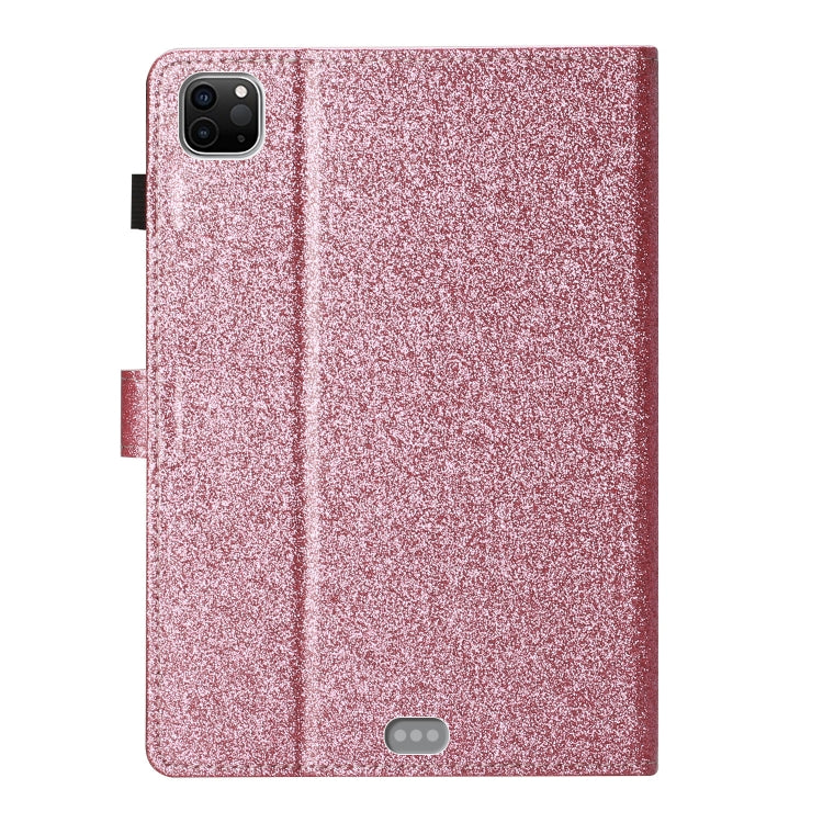For iPad Pro 11 (2020) Love Buckle Glitter Horizontal Flip Leather Tablet Case with Holder & Card Slots