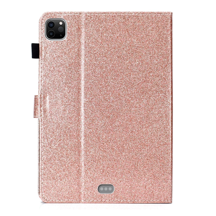 For iPad Pro 11 (2020) Love Buckle Glitter Horizontal Flip Leather Tablet Case with Holder & Card Slots