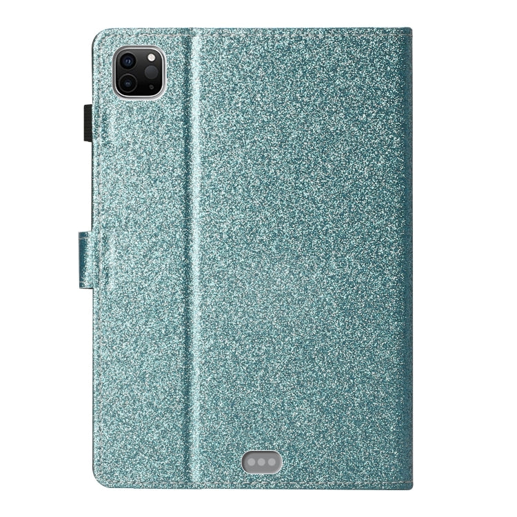 For iPad Pro 11 (2020) Love Buckle Glitter Horizontal Flip Leather Tablet Case with Holder & Card Slots