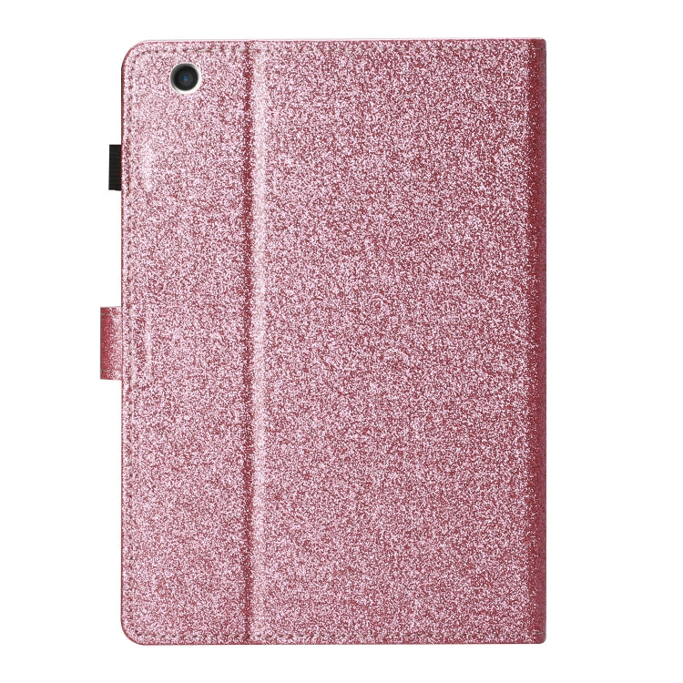 For iPad 4 & 3 & 2 Love Buckle Glitter Horizontal Flip Leather Case with Holder & Card Slots
