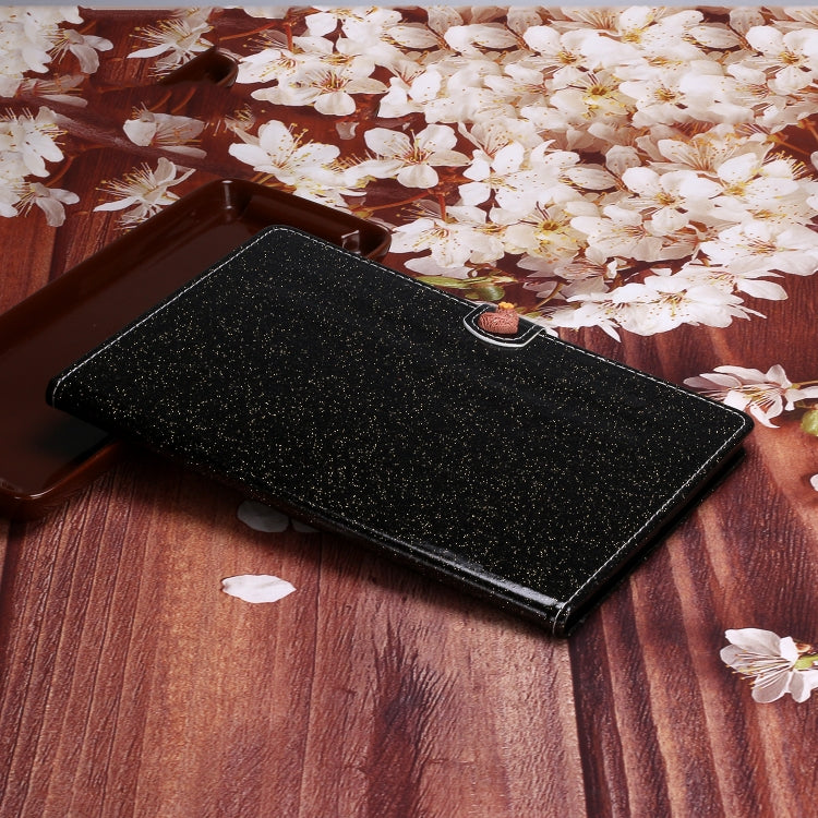 For iPad Mini 2019 & 4 & 3 & 2 & 1 Love Buckle Glitter Horizontal Flip Leather Case with Holder & Card Slots