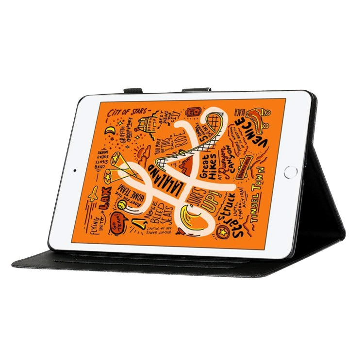 For iPad Mini 2019 & 4 & 3 & 2 & 1 Love Buckle Glitter Horizontal Flip Leather Case with Holder & Card Slots