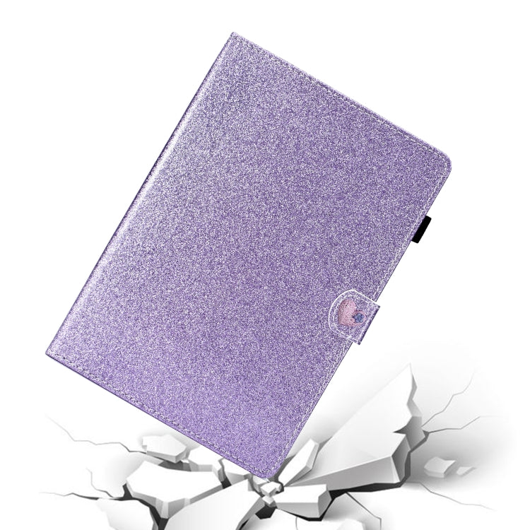 For iPad Mini 2019 & 4 & 3 & 2 & 1 Love Buckle Glitter Horizontal Flip Leather Case with Holder & Card Slots