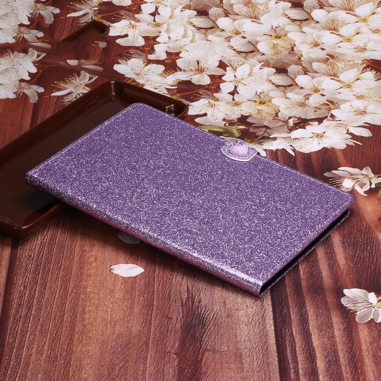 For iPad Mini 2019 & 4 & 3 & 2 & 1 Love Buckle Glitter Horizontal Flip Leather Case with Holder & Card Slots