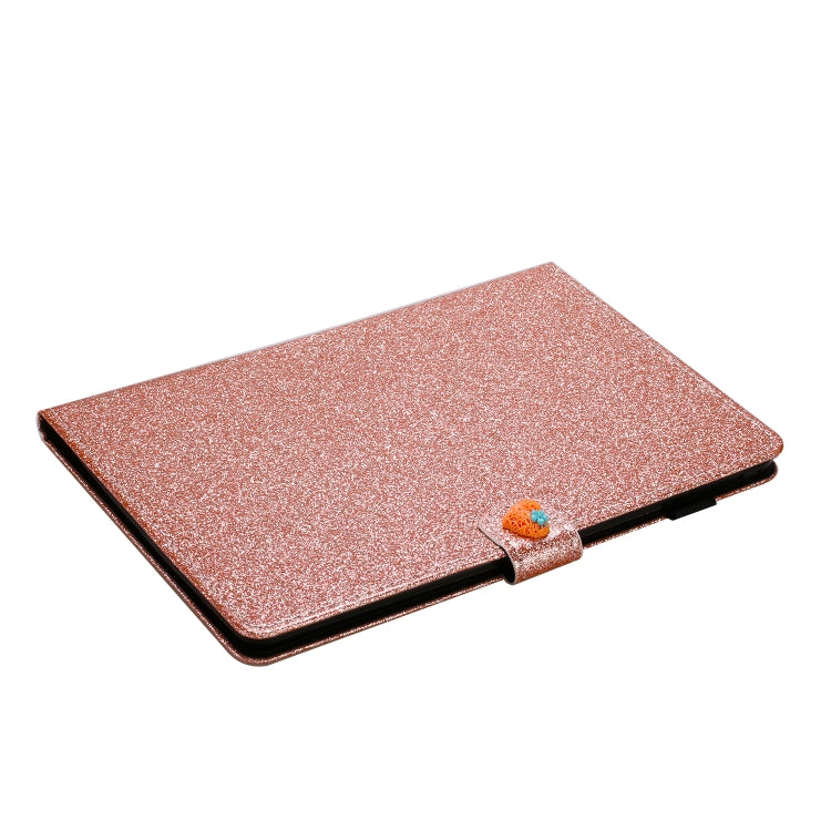 For iPad Mini 2019 & 4 & 3 & 2 & 1 Love Buckle Glitter Horizontal Flip Leather Case with Holder & Card Slots