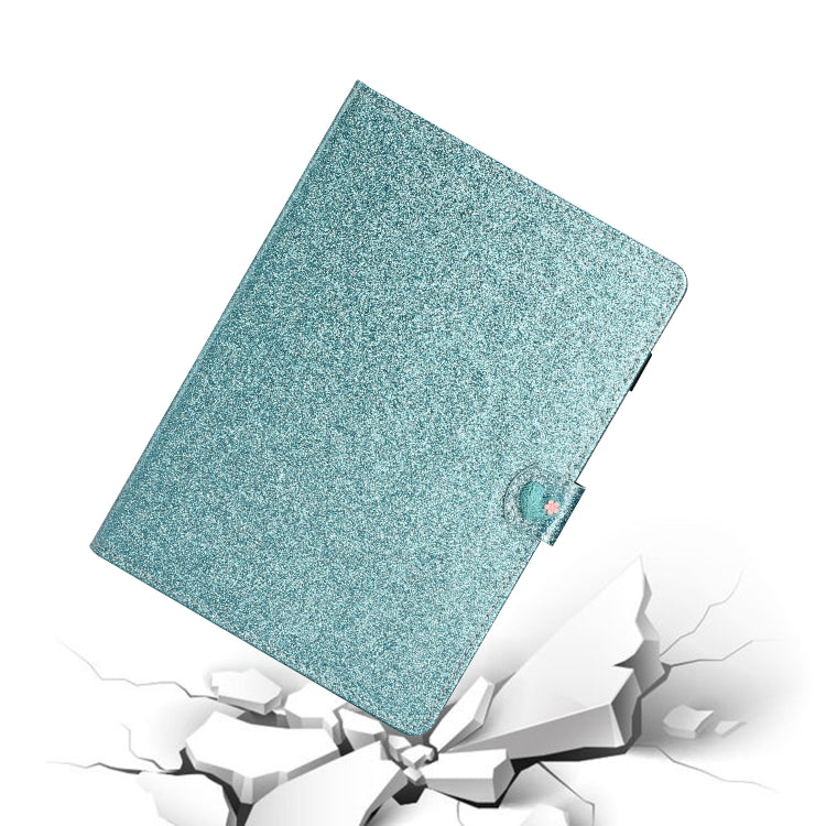For iPad Mini 2019 & 4 & 3 & 2 & 1 Love Buckle Glitter Horizontal Flip Leather Case with Holder & Card Slots