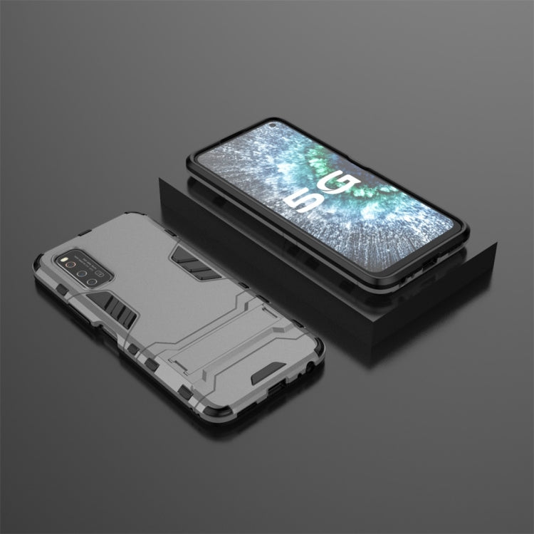 For Vivo IQOO Neo3 PC + TPU Shockproof Protective Case with Invisible Holder