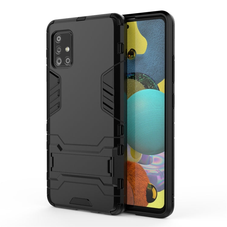 For Samsung Galaxy A51 5G PC + TPU Shockproof Protective Case with Invisible Holder