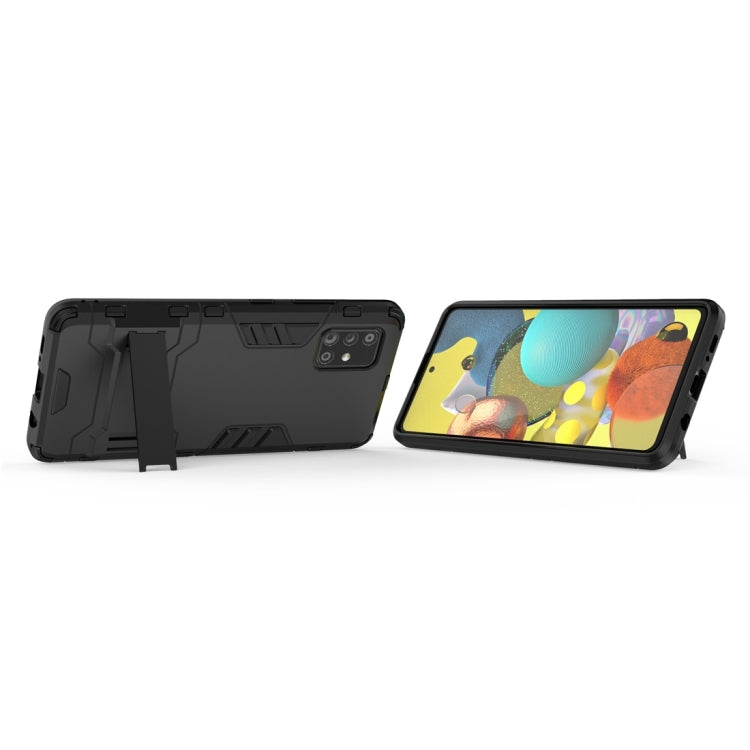 For Samsung Galaxy A51 5G PC + TPU Shockproof Protective Case with Invisible Holder