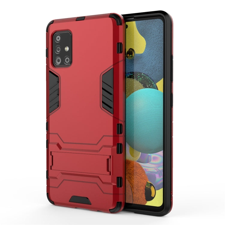For Samsung Galaxy A51 5G PC + TPU Shockproof Protective Case with Invisible Holder