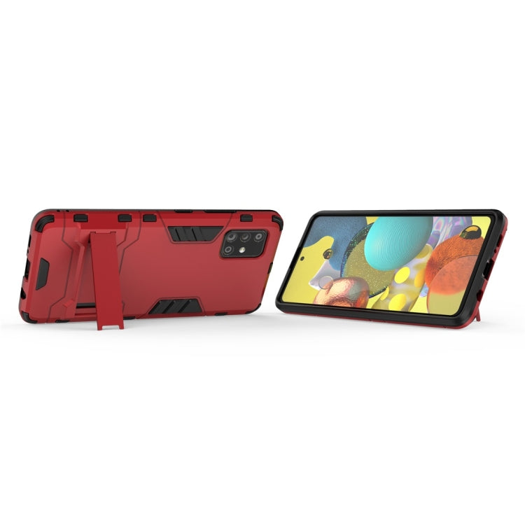 For Samsung Galaxy A51 5G PC + TPU Shockproof Protective Case with Invisible Holder